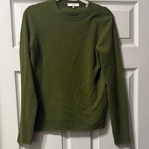 Vince Cashmere Sweater Olive Green Size XS - Picture 4 of 8
